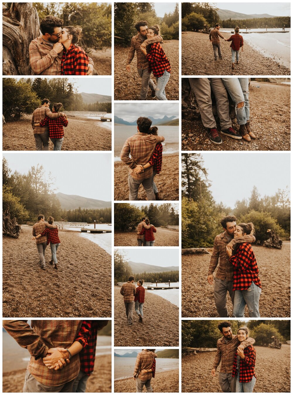 How precious are they? Snuggles are a must for any engagement session. Especially when they’re wearing cozy flannels like these!